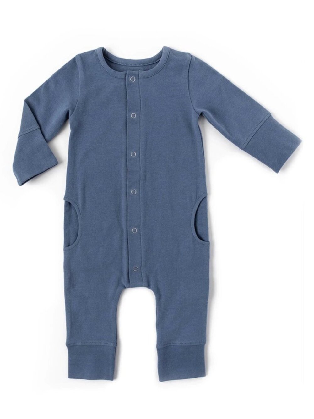 Pehr essentials romper, cloud blue, 3-6 months